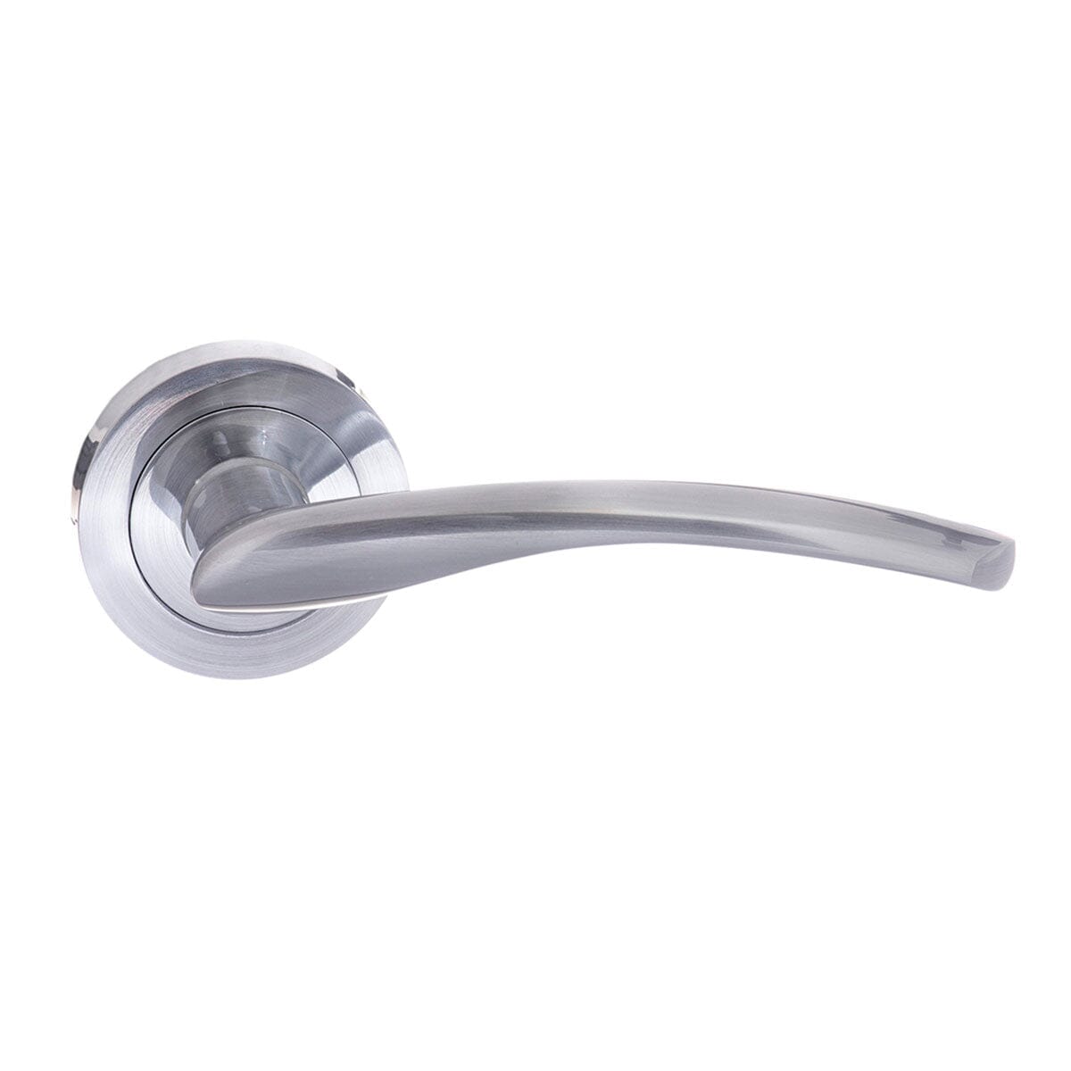 Status Arizona Lever Round Rose (Latch & Hinges Included) Lever on Round Rose Atlantic Set Satin Chrome 