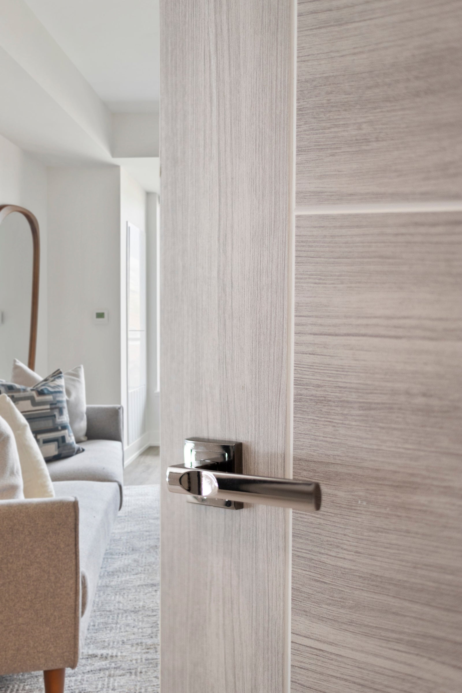 Status Kansas Lever Square Rose in Black Nickel Lever on Round Rose Atlantic 