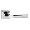 Status Kansas Lever Square Rose (Latch & Hinges Included) Lever on Round Rose Atlantic Set Polished Chrome 