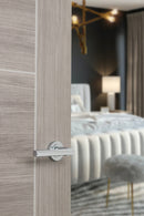 Status Nebraska Lever Round Rose (Latch & Hinges Included) Lever on Round Rose Atlantic 