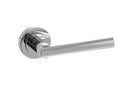 Status Nebraska Lever Round Rose (Latch & Hinges Included) Lever on Round Rose Atlantic Pair Polished Chrome 