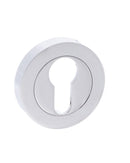Status Euro Escutcheon Round Rose Escutcheon Atlantic Pair Polished Chrome 