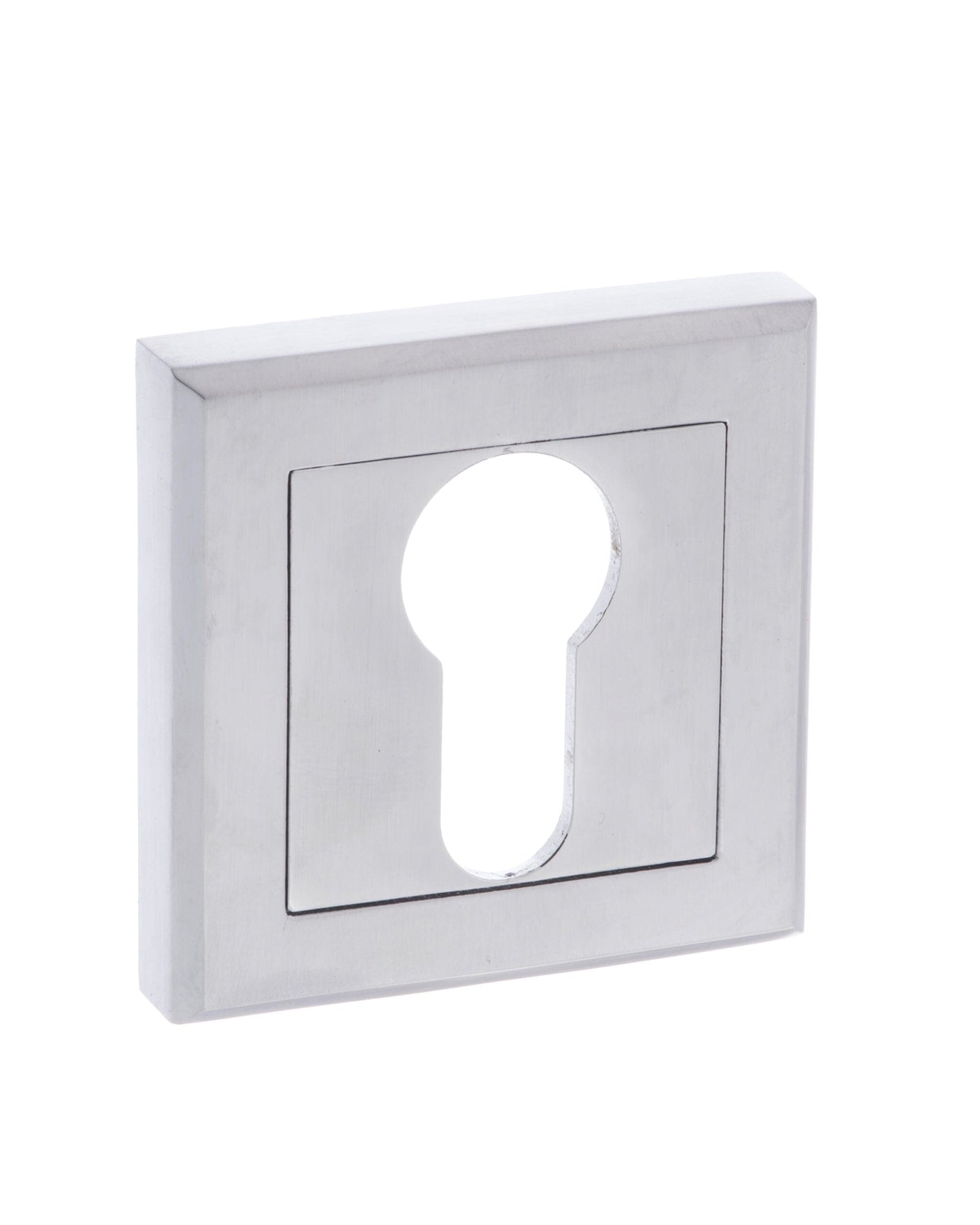 Status Euro Escutcheon Square Rose Escutcheon Atlantic Pair Satin Chrome 