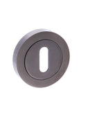 Status Key Escutcheon Round Rose in Black Nickel Escutcheon Atlantic 