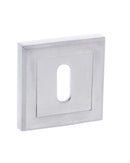 Status Key Escutcheon Square Rose Escutcheon Atlantic Pair Satin Chrome 