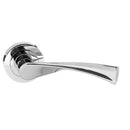 Status Colorado Lever Round Rose (Latch & Hinges Included) Lever on Round Rose Atlantic Set Polished Chrome 
