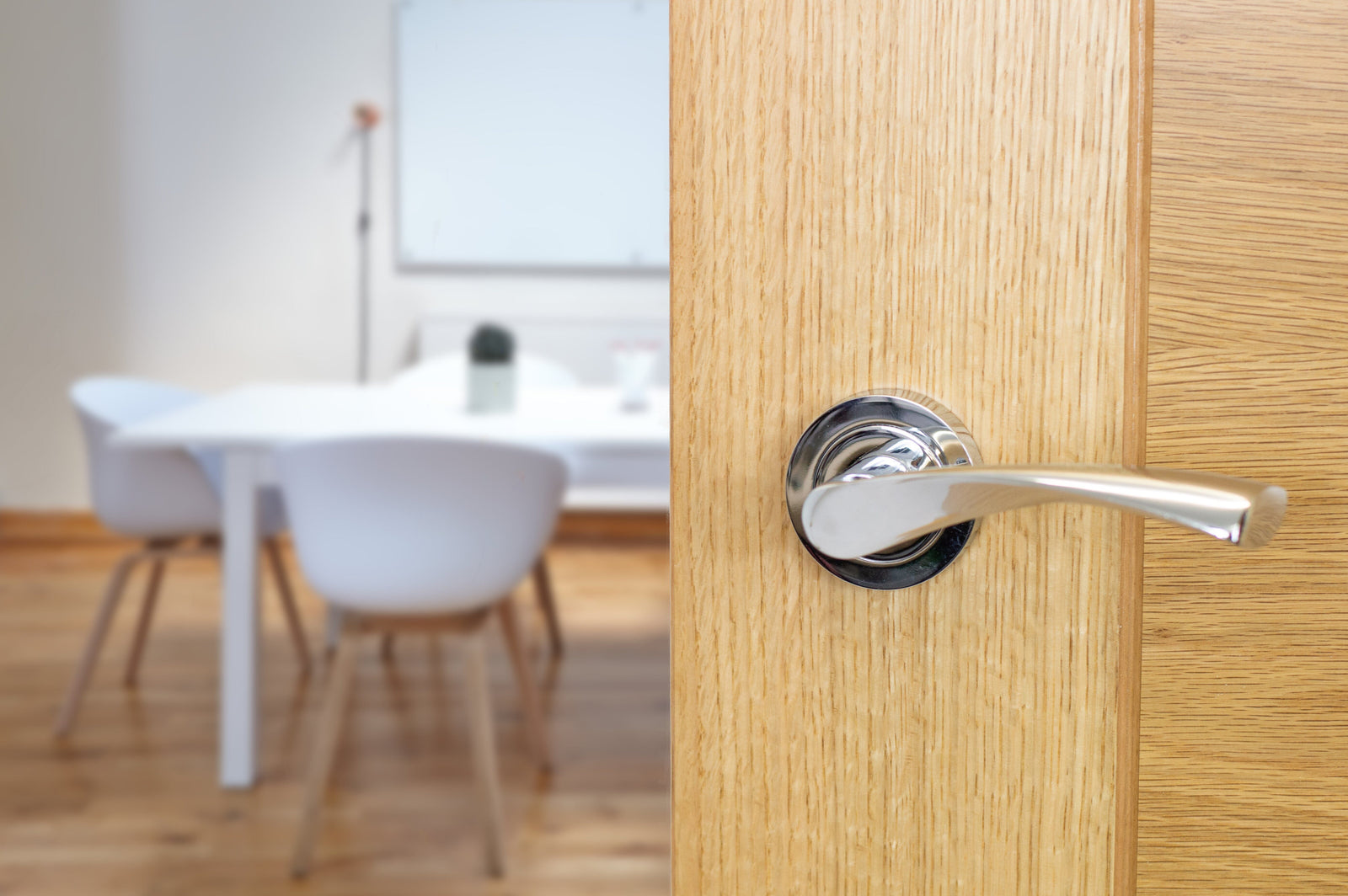 Status Colorado Lever Round Rose (Latch & Hinges Included) Lever on Round Rose Atlantic 