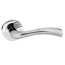 Status Texas Lever Round Rose (Latch & Hinges Included) Lever on Round Rose Atlantic Set Polished Chrome 