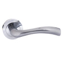 Status Texas Lever Round Rose (Latch & Hinges Included) Lever on Round Rose Atlantic Set Satin Chrome 