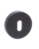 Status Key Escutcheon S4 Round Rose in Matt Black Escutcheon Atlantic 