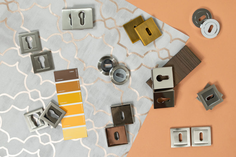 Senza Pari Key Escutcheon Flush Square Rose