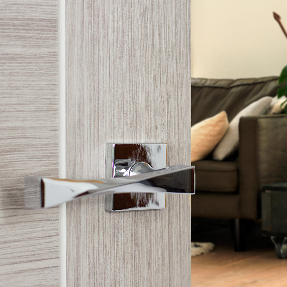 Senza Pari Guido Designer Lever Flush Square Rose
