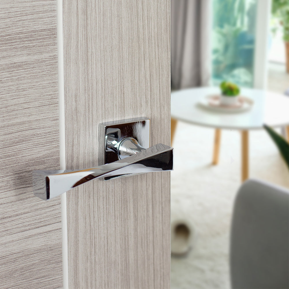 Senza Pari Guido Designer Lever Flush Square Rose