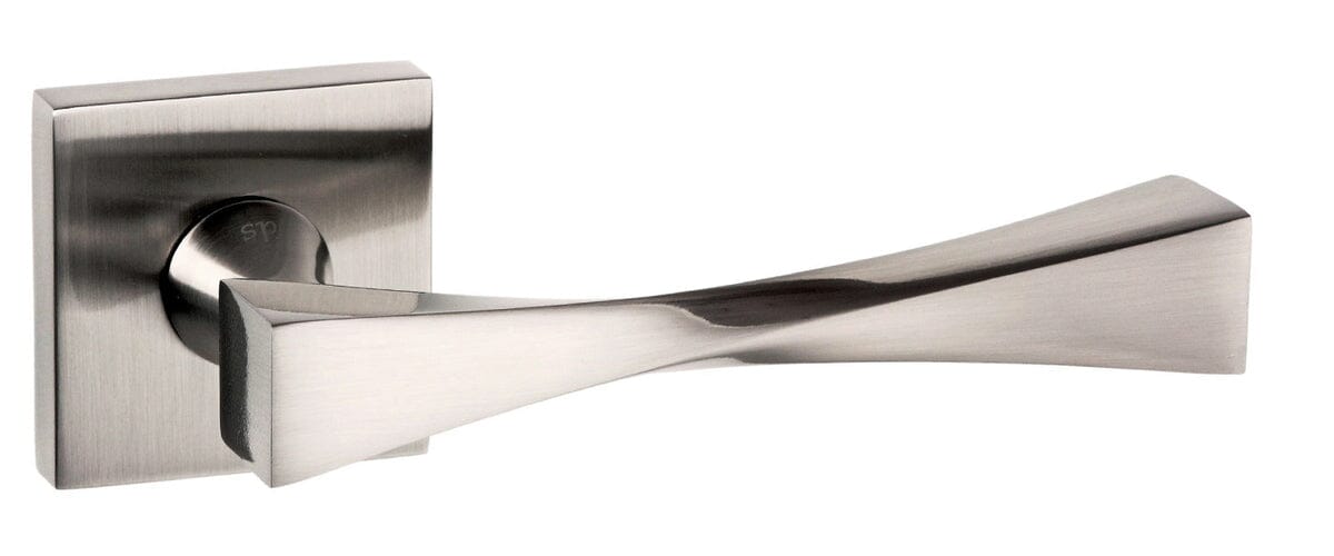 Senza Pari Guido Designer Lever Flush Square Rose (Latch & Hinges Included) Designer Lever Handle Atlantic 