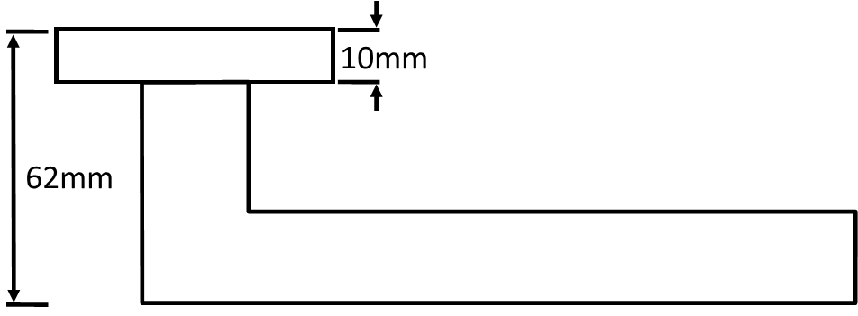 Senza Pari Guido Designer Lever Flush Square Rose (Latch & Hinges Included) Designer Lever Handle Atlantic 