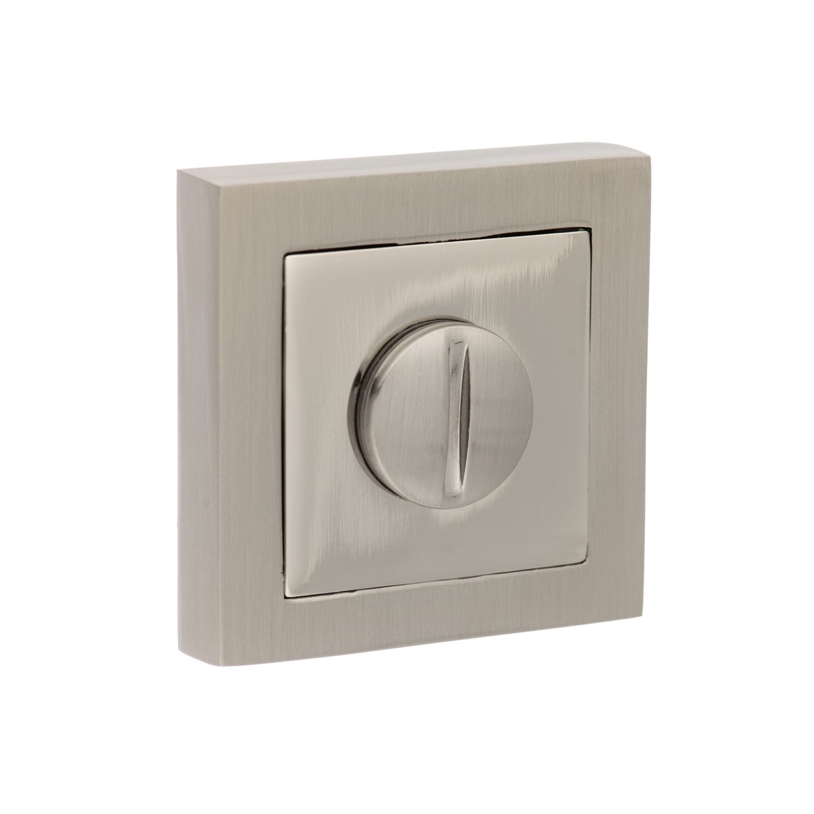 Senza Pari WC Turn and Release Square Rose Bathroom Lock Atlantic 