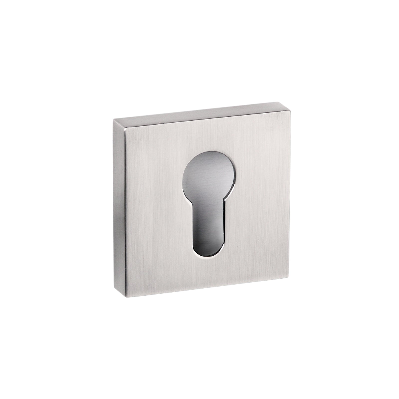 Senza Pari Euro Escutcheon Flush Square Rose