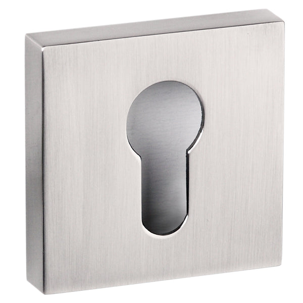 Senza Pari Euro Escutcheon Flush Square Rose