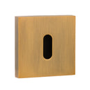 Senza Pari Key Escutcheon Flush Square Rose Escutcheon Atlantic 