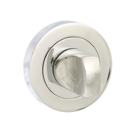 Senza Pari WC Turn and Release Round Rose in Polished Chrome Bathroom Lock Atlantic 
