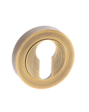 Senza Pari Euro Escutcheon Round Rose Escutcheon Atlantic 