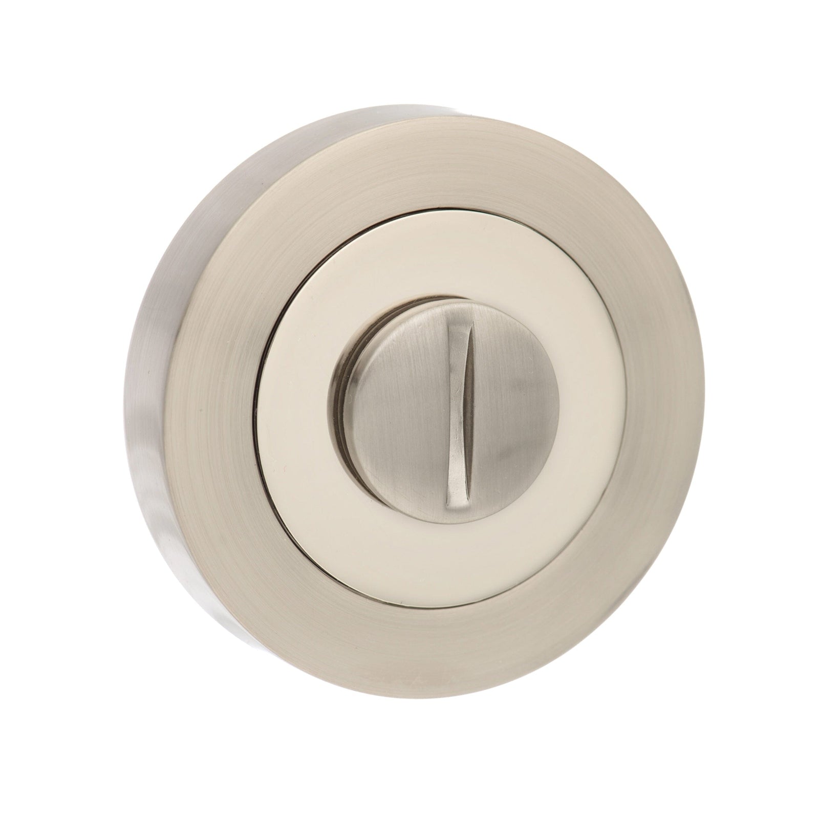 Senza Pari WC Turn and Release Round Rose Bathroom Lock Atlantic 