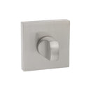 Senza Pari WC Turn and Release Flush Square Rose Bathroom Lock Atlantic Each Satin Nickel 