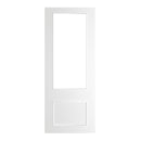 Sandringham White Primed Bevelled Glazed Internal Door Internal Door Deanta 
