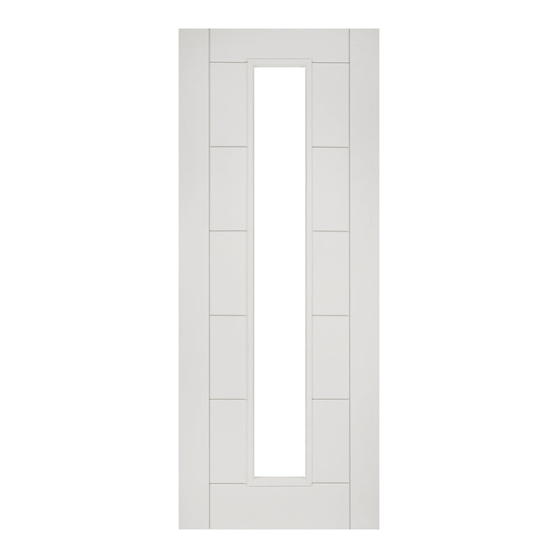 Seville White Primed Glazed 1L Internal Fire Door