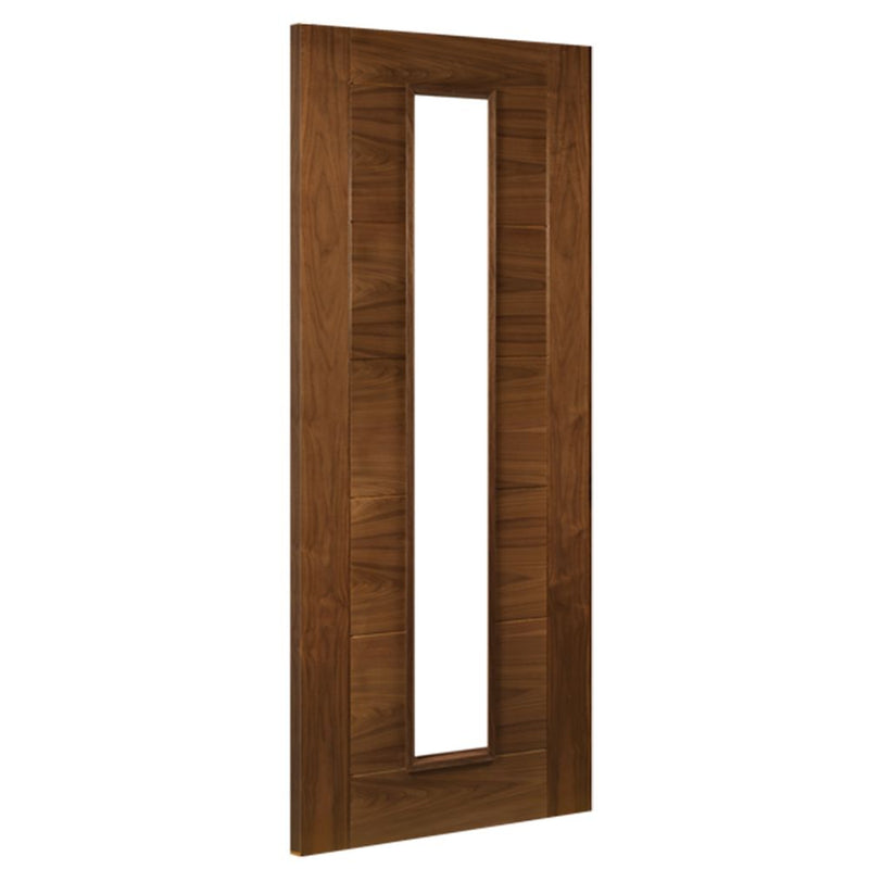 Seville Prefinished Walnut Glazed Internal Door Internal Door Deanta 