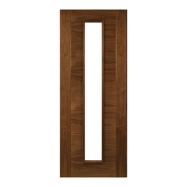 Seville Prefinished Walnut Glazed Internal Door