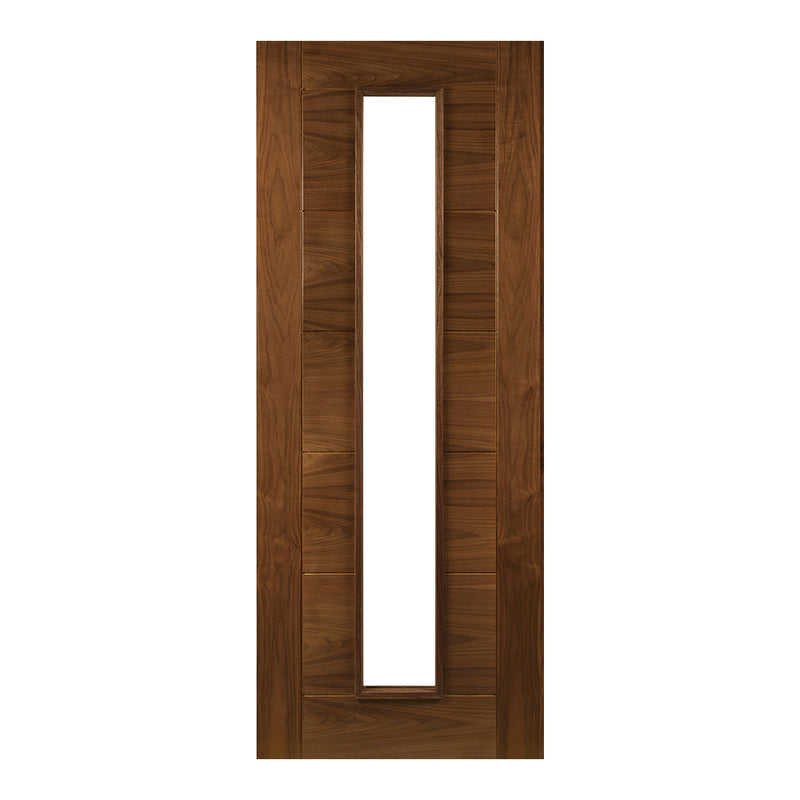 Seville Prefinished Walnut Glazed Internal Door Internal Door Deanta 