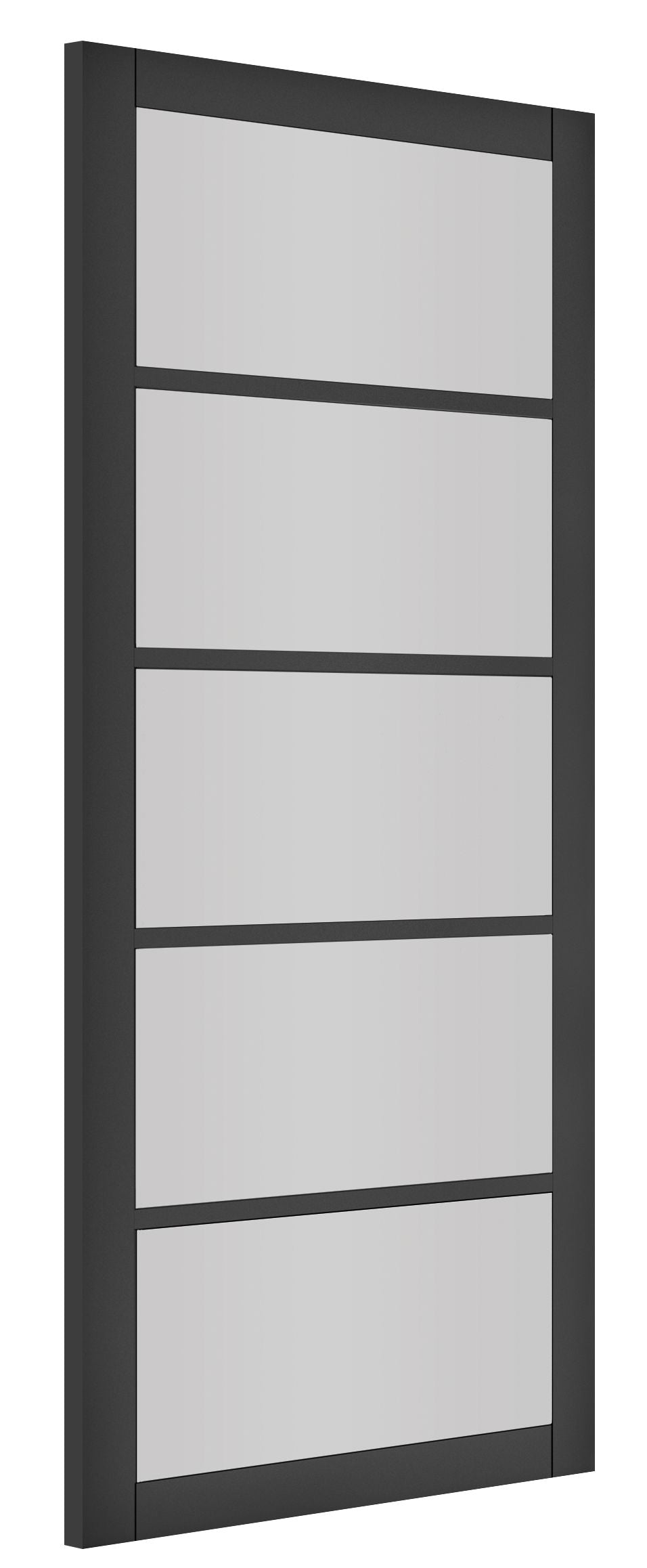Shoreditch Black Primed Glazed Internal Door Internal Door Deanta 