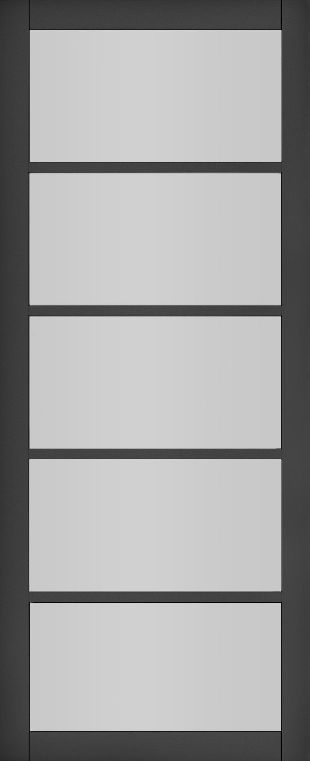 Shoreditch Black Primed Glazed Internal Door Internal Door Deanta 