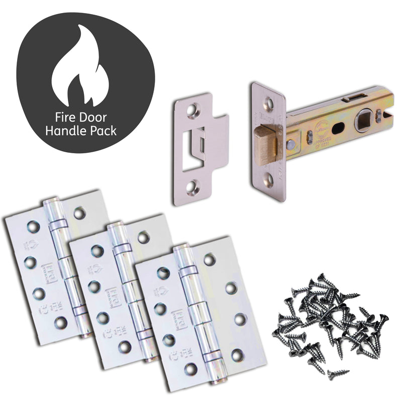 Loire Fire Door Handle Pack Door Handle Pack XL Joinery 65mm Latch 