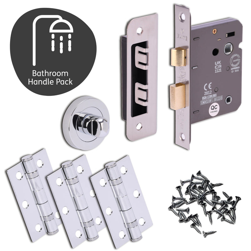 Loire Door Handle Pack Door Handle Pack XL Joinery 65mm Latch Yes 