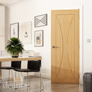 Sorrento Prefinished Oak Internal Fire Door Internal Door Deanta 