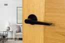 Tupai Rapido 5S Line Torrao Designer Lever 5mm Slimline Round Rose in Pearl Black Designer Lever Handle Atlantic 