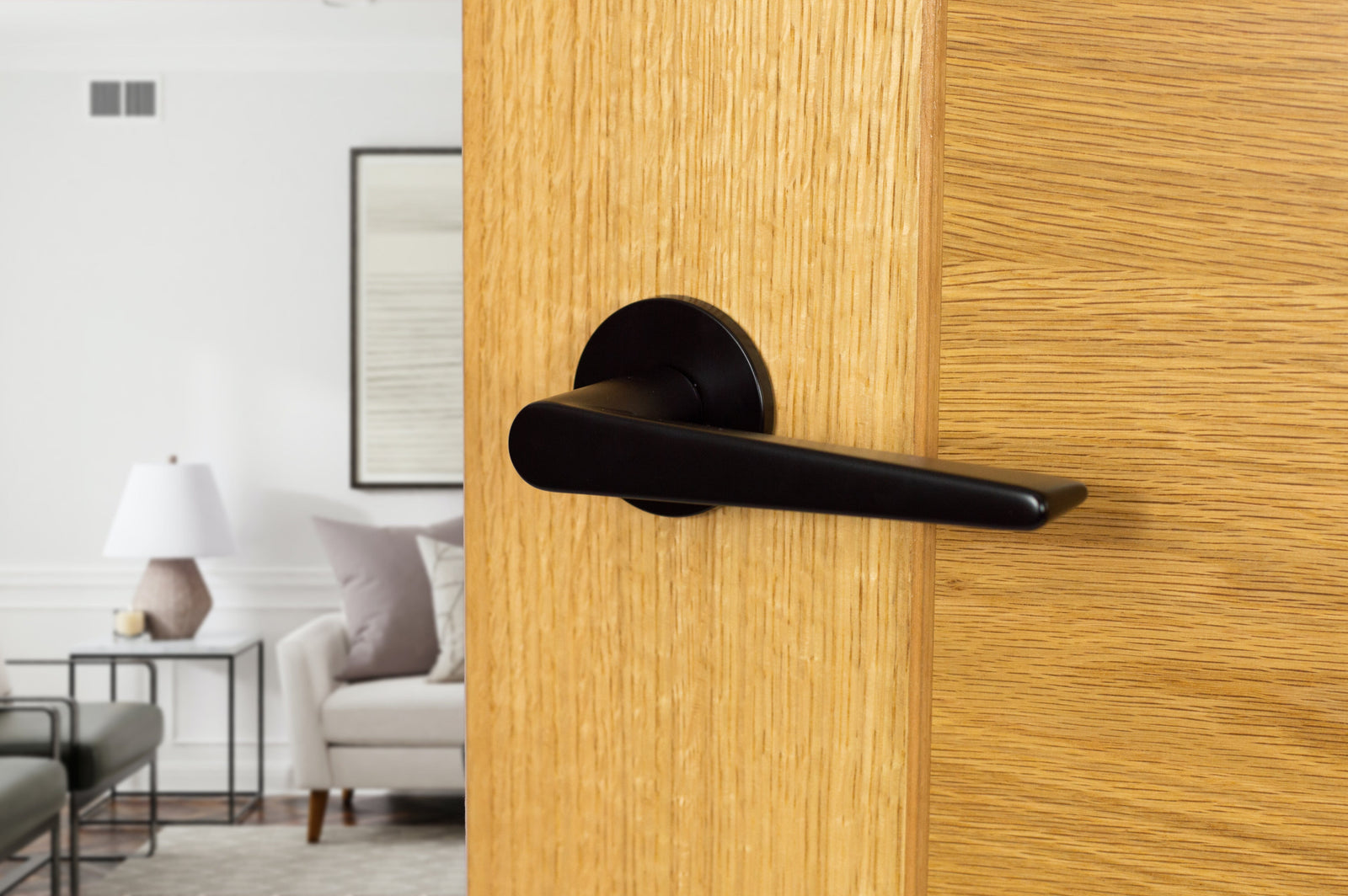 Tupai Rapido 5S Line Torrao Designer Lever 5mm Slimline Round Rose in Pearl Black Designer Lever Handle Atlantic 