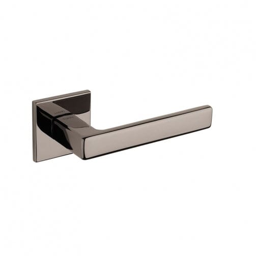 Tupai Rapido 5S Line Portel Designer Lever 5mm Slimline Square Rose in Black Satin Nickel Designer Lever Handle Atlantic 
