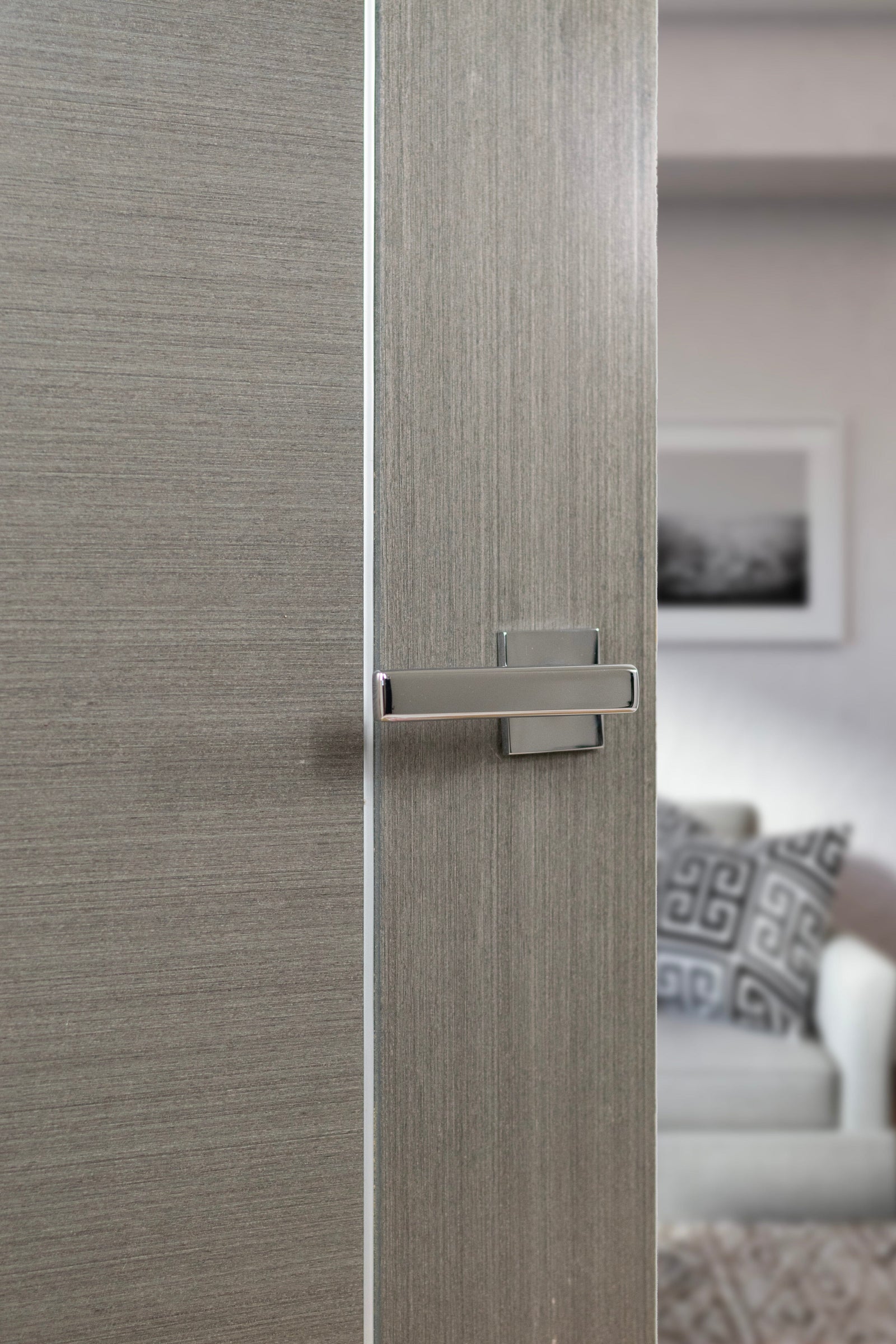 Tupai Rapido 5S Line Portel Designer Lever 5mm Slimline Square Rose (Latch & Hinges Included) Designer Lever Handle Atlantic 