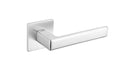 Tupai Rapido 5S Line Portel Designer Lever 5mm Slimline Square Rose (Latch & Hinges Included) Designer Lever Handle Atlantic Set Satin Chrome 