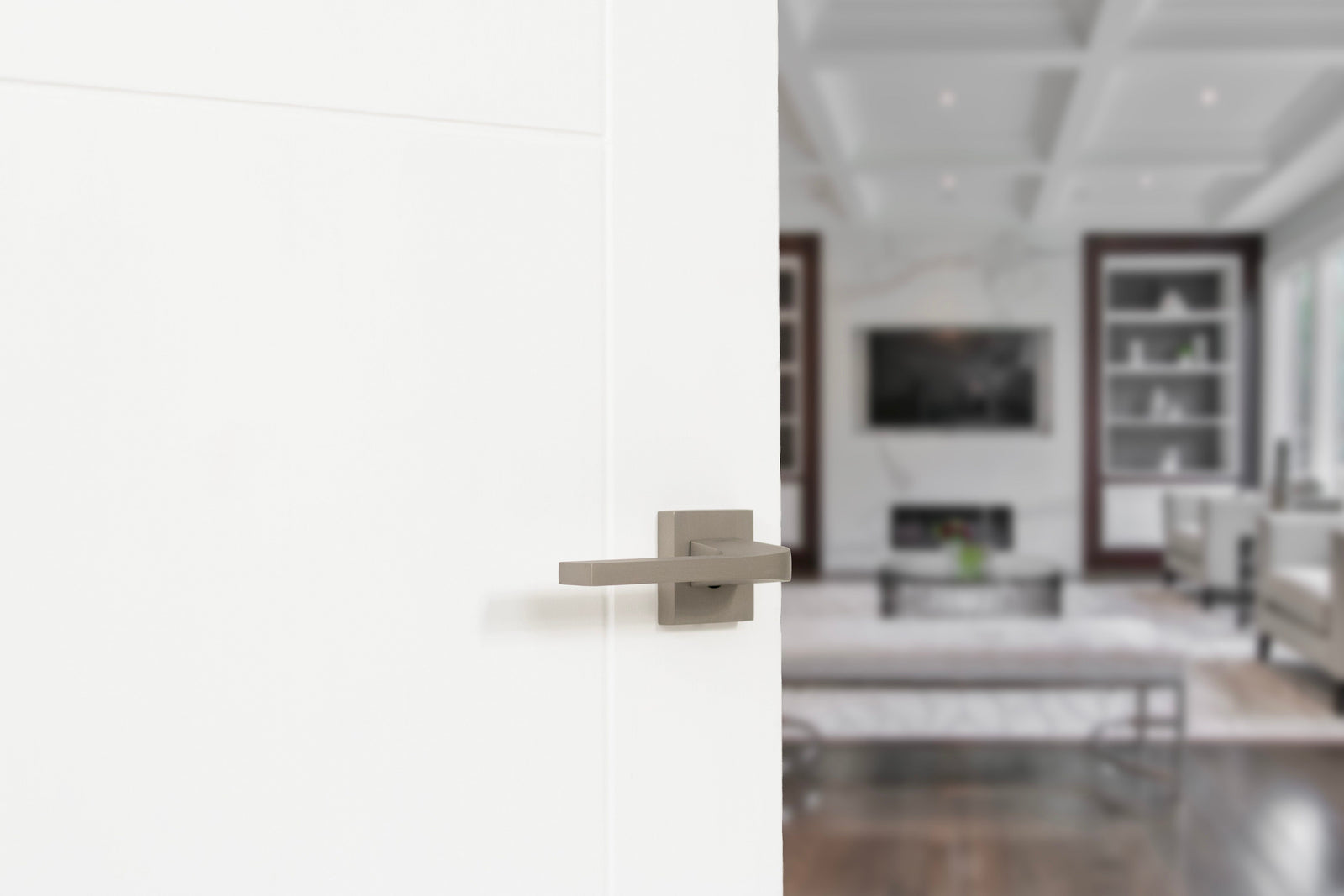 Tupai Rapido CurvaLine Valbona Designer Lever Square Rose (Latch & Hinges Included) Designer Lever Handle Atlantic 