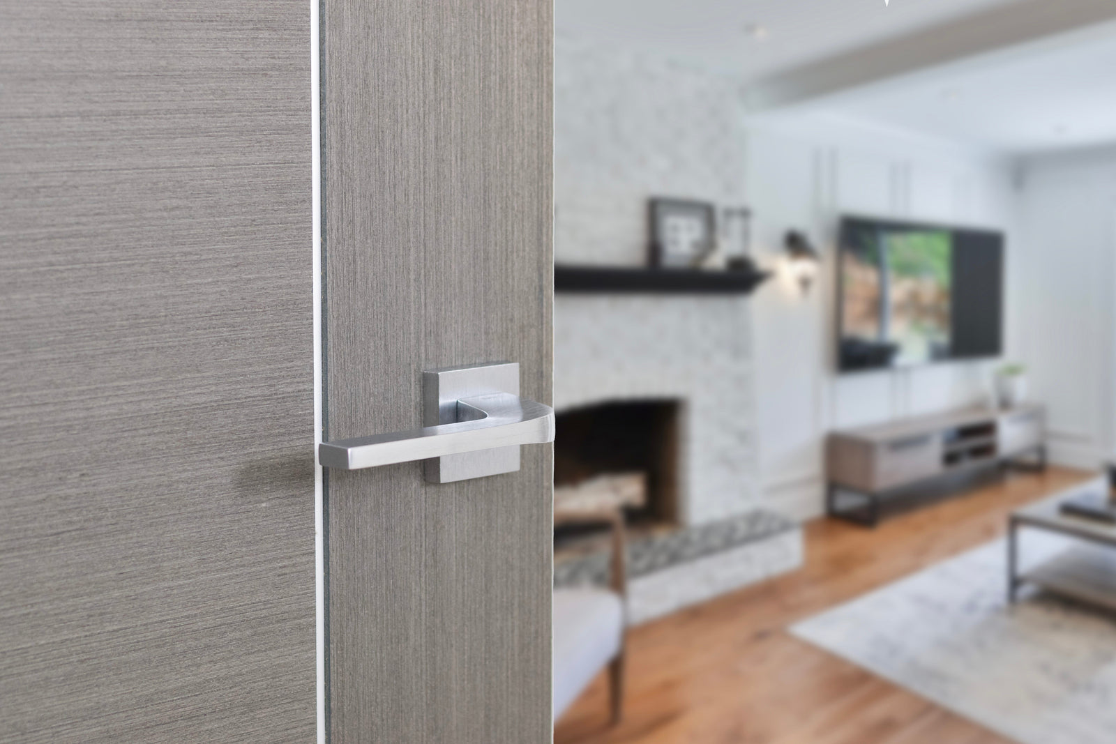 Tupai Rapido CurvaLine Valbona Designer Lever Square Rose (Latch & Hinges Included) Designer Lever Handle Atlantic 