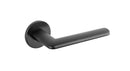 Tupai Rapido 5S Line Tavira Designer Lever 5mm Slimline Round Rose in Pearl Black Designer Lever Handle Atlantic 