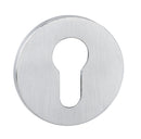 Tupai Rapido 5S Line Euro Escutcheon 5mm Slimline Round Rose Escutcheon Atlantic Pair Satin Chrome 
