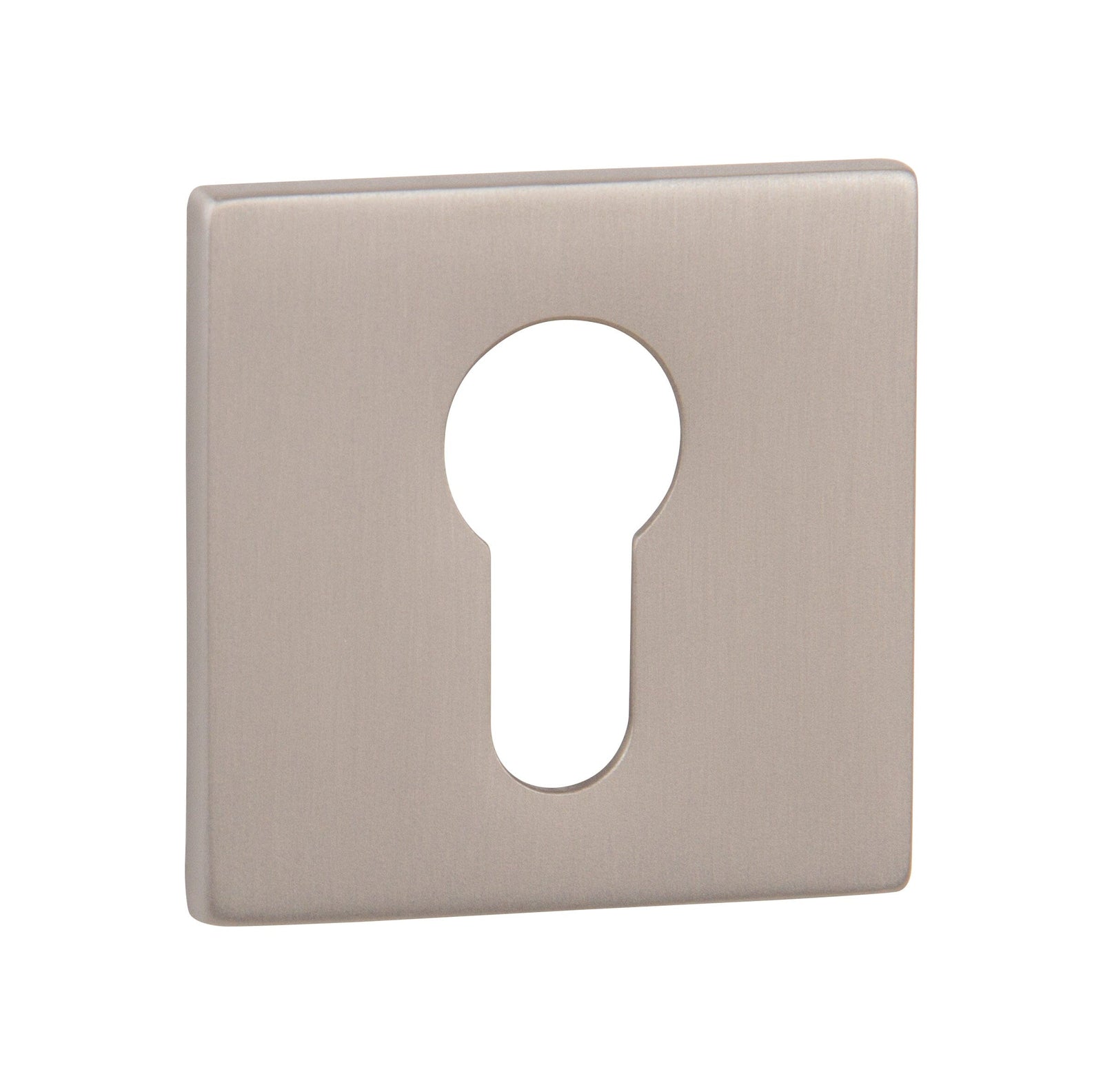 Tupai Rapido 5S Line Euro Escutcheon 5mm Slimline Square Rose Escutcheon Atlantic Pair Pearl Nickel 