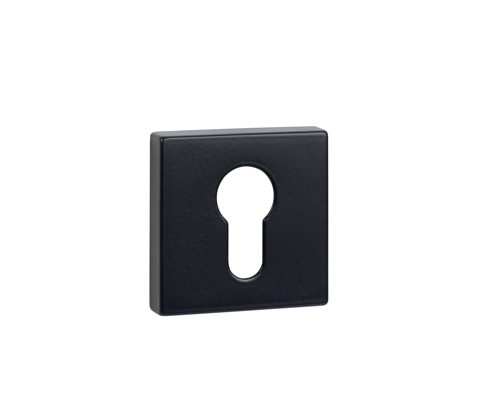 Tupai Rapido Curva QuadraLine Euro Escutcheon Square Rose in Pearl Black Escutcheon Atlantic 