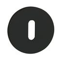 Tupai Rapido 5S Line Key Escutcheon 5mm Slimline Round Rose in Pearl Black Escutcheon Atlantic 