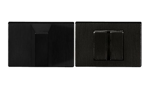 Tupai Rapido RetaLine VersaLine WC Turn and Release Long Rose in Pearl Black Bathroom Lock Atlantic 